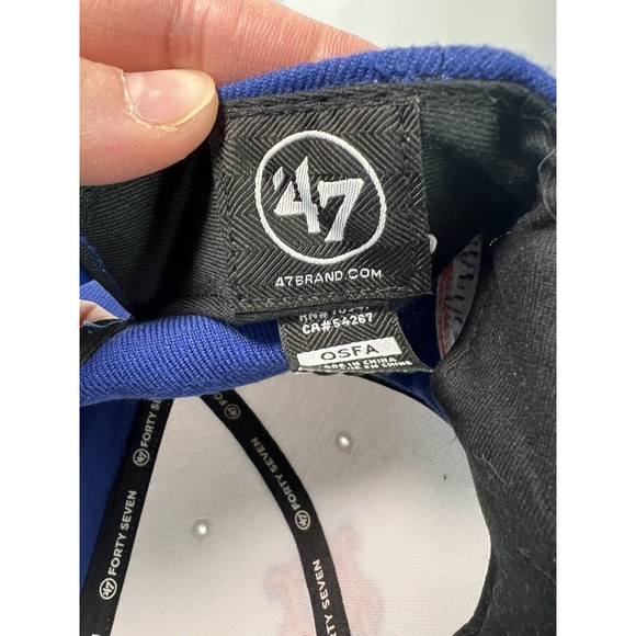 New York NY Mets Cap Hat ’47 Snapback Adjustable Blue White Embroidered #24 & 30 - Picture 6 of 7